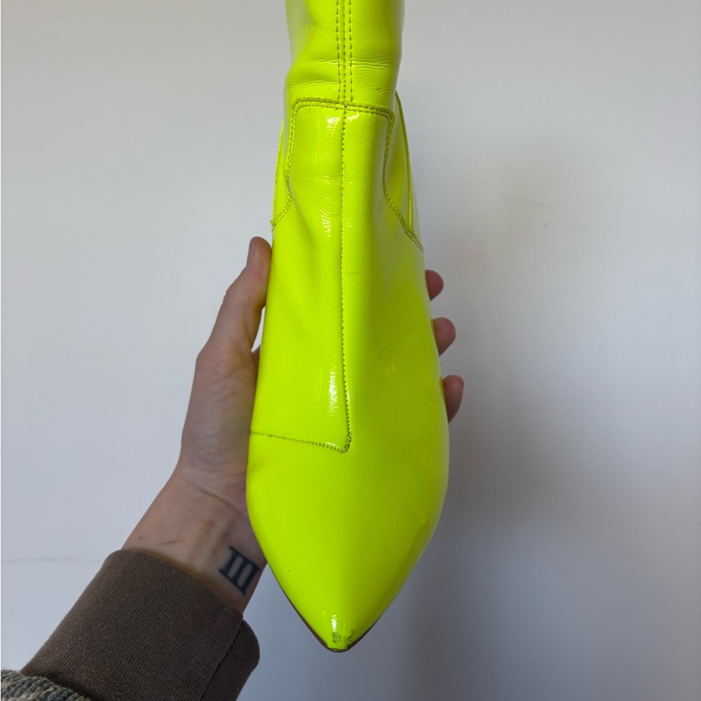 Free People Bright Yellow Heeled Boots - Picture 6 of 8